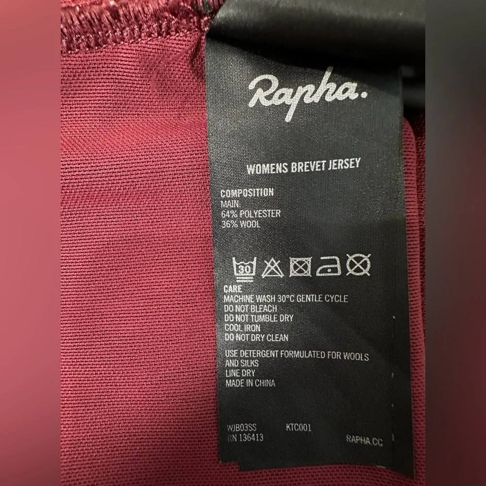 Rapha Women’s Brevet Jersey – Size M – Wool Blend - Picture 6 of 9